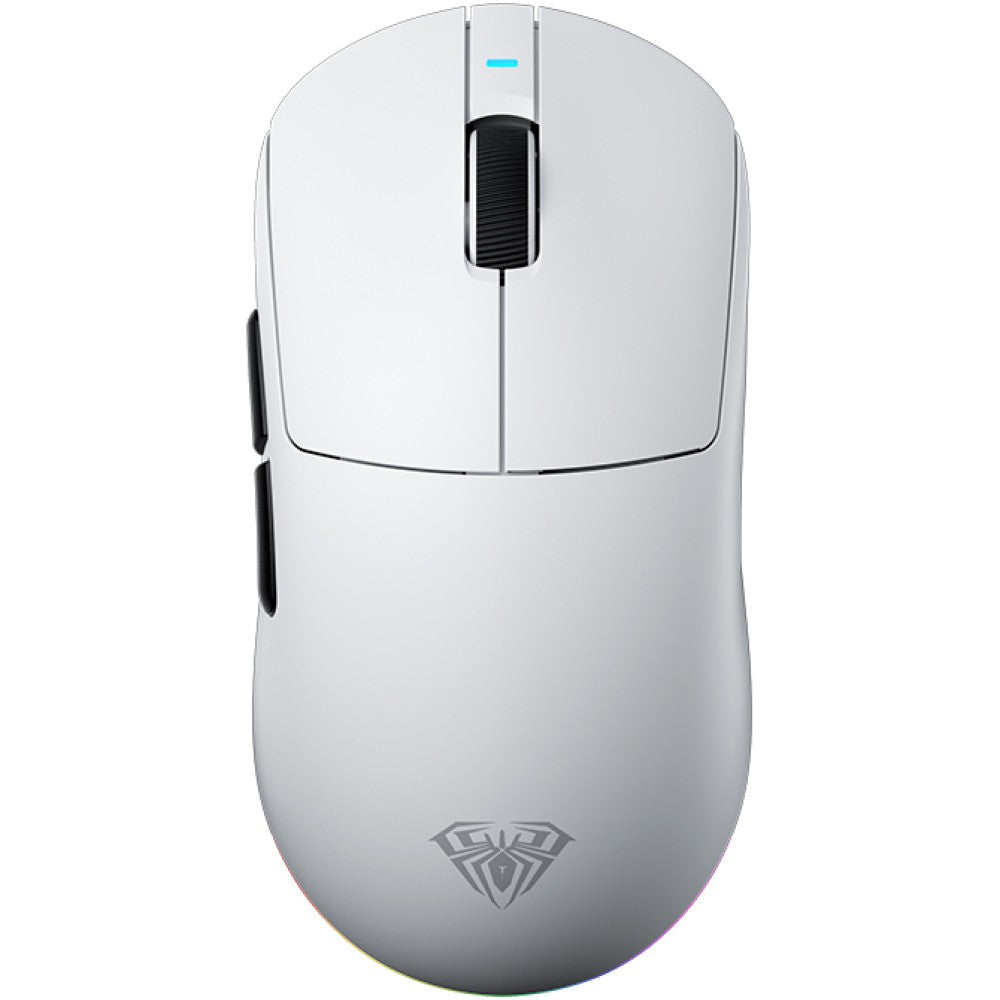 Mouse Gamer Inalámbrico Aula V9 Pro Blanco RGB Ergonómico Ultraligero Mouse Gamer Inalámbrico Aula V9 Pro Blanco RGB Ergonómico Ultraligero