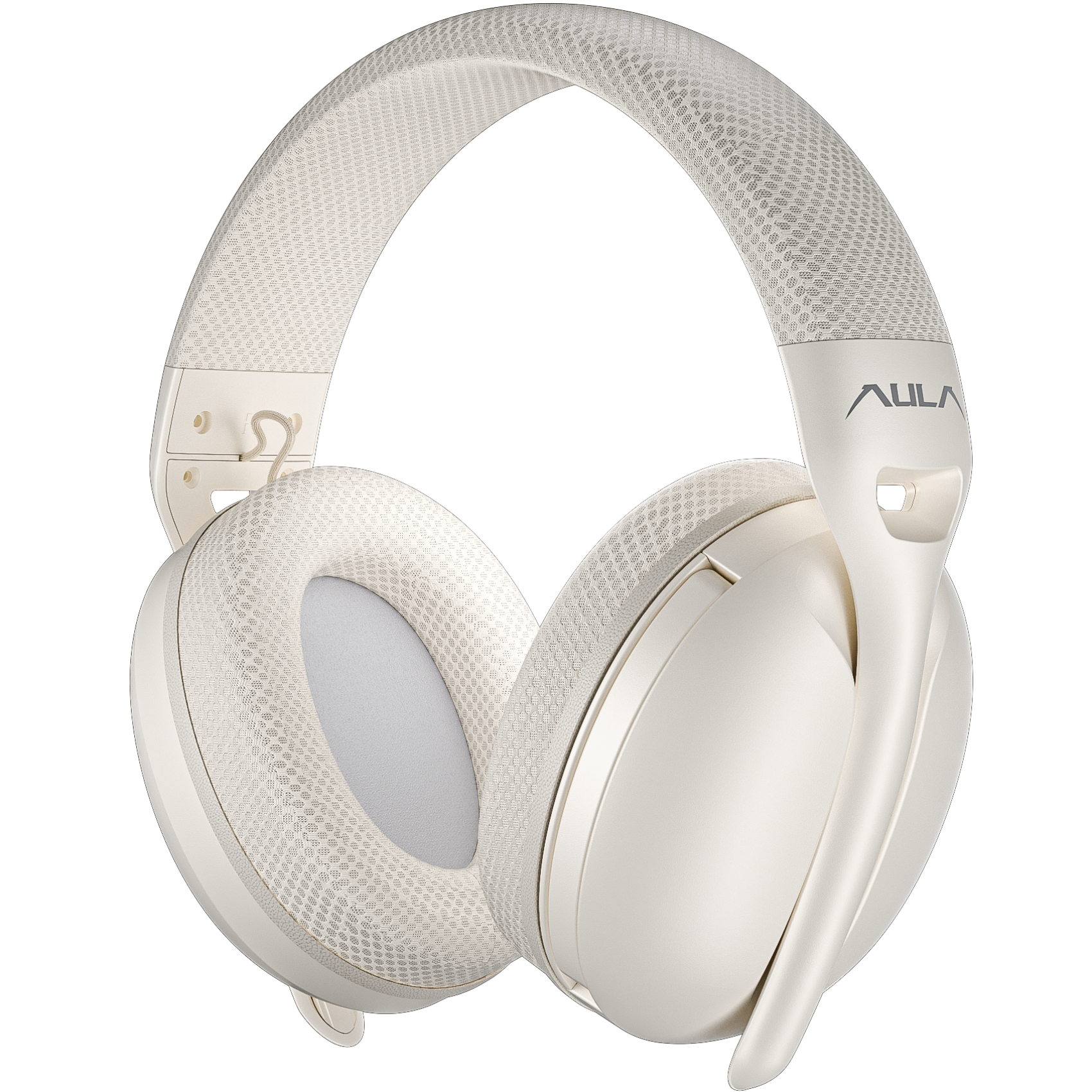 Auriculares Gamer Inalámbricos Over-Ear Aula S6 Milk Beige Trimodo Auriculares Gamer Inalámbricos Over-Ear Aula S6 Milk Beige Trimodo