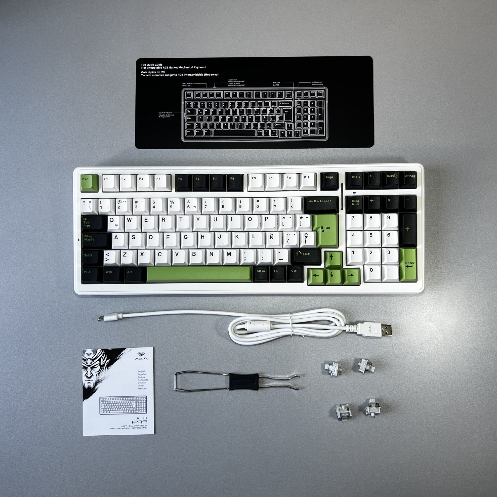 Teclado Aula F99 Wired