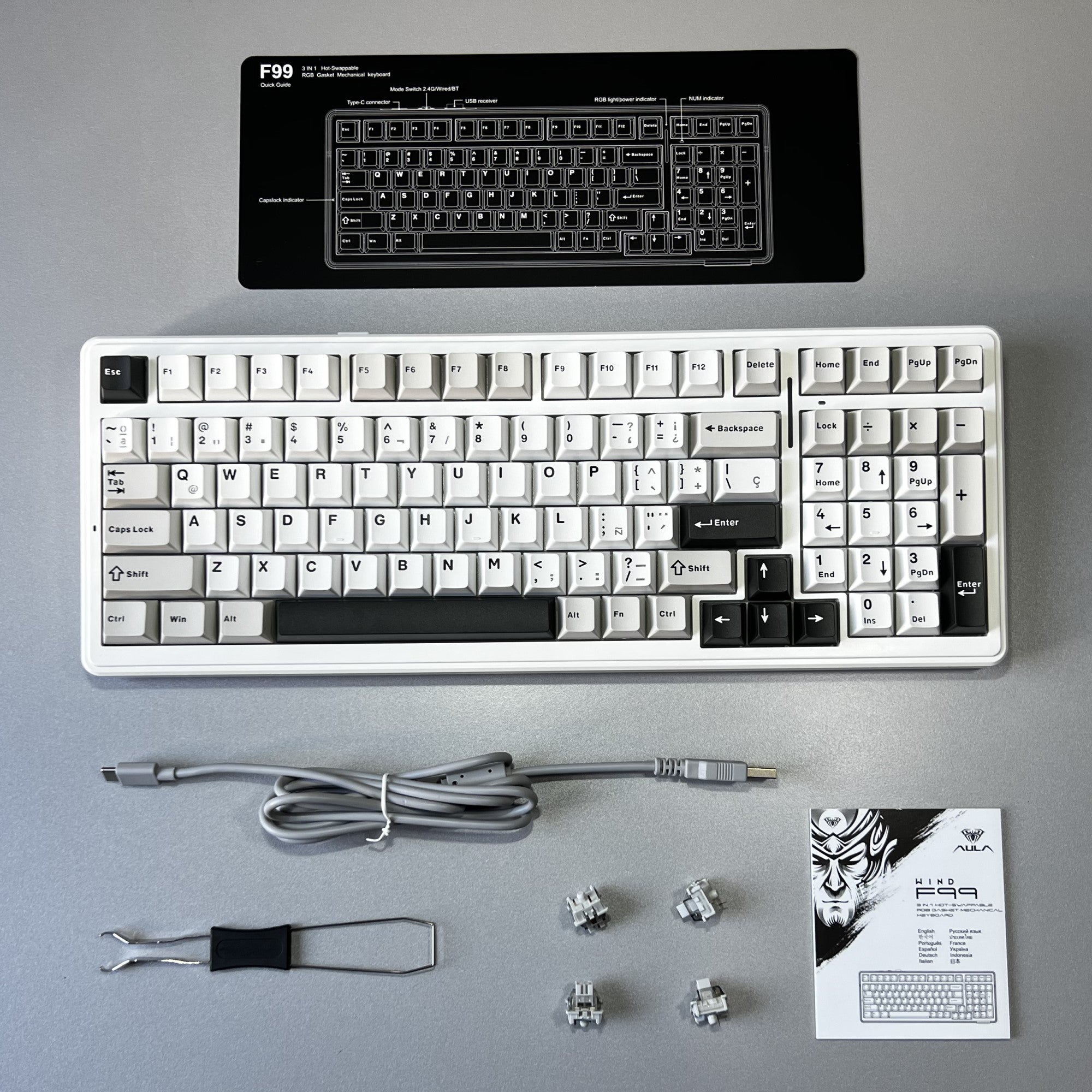 Teclado Aula F99 Wireless