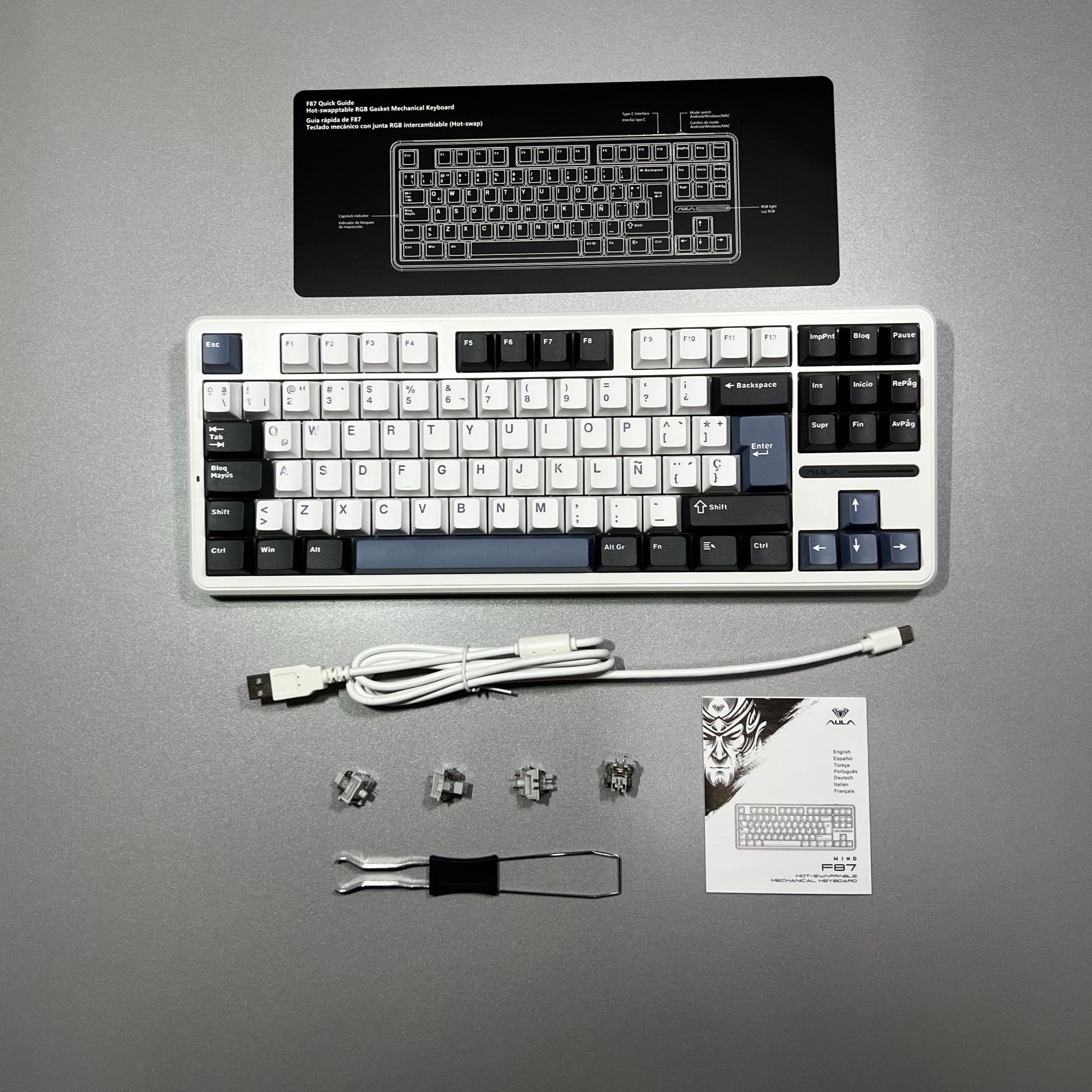 Teclado AULA F87 Wired